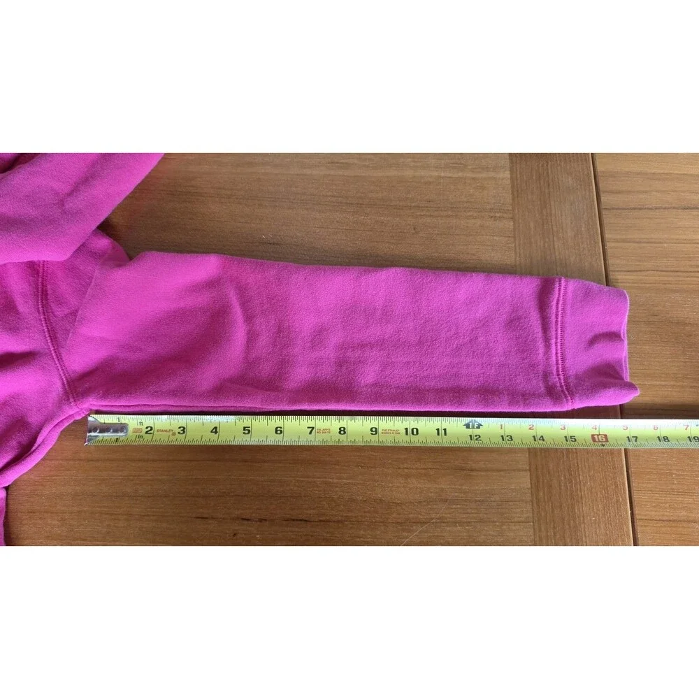 Cat & Jack Girl's Pink Owl Hooded Sweatshirt Size XL (14/16) READ Description